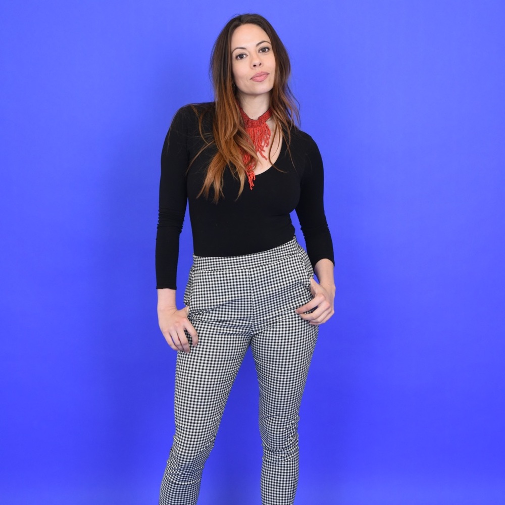 Lucy Wang for Nasty Gal Gingham Pants